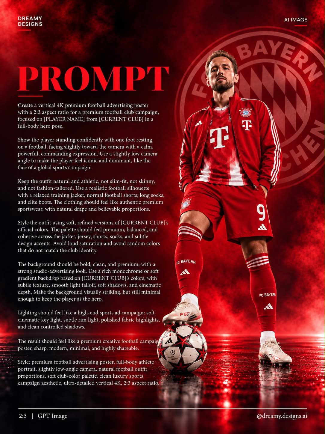 Premium Football Club Campaign Poster output 2