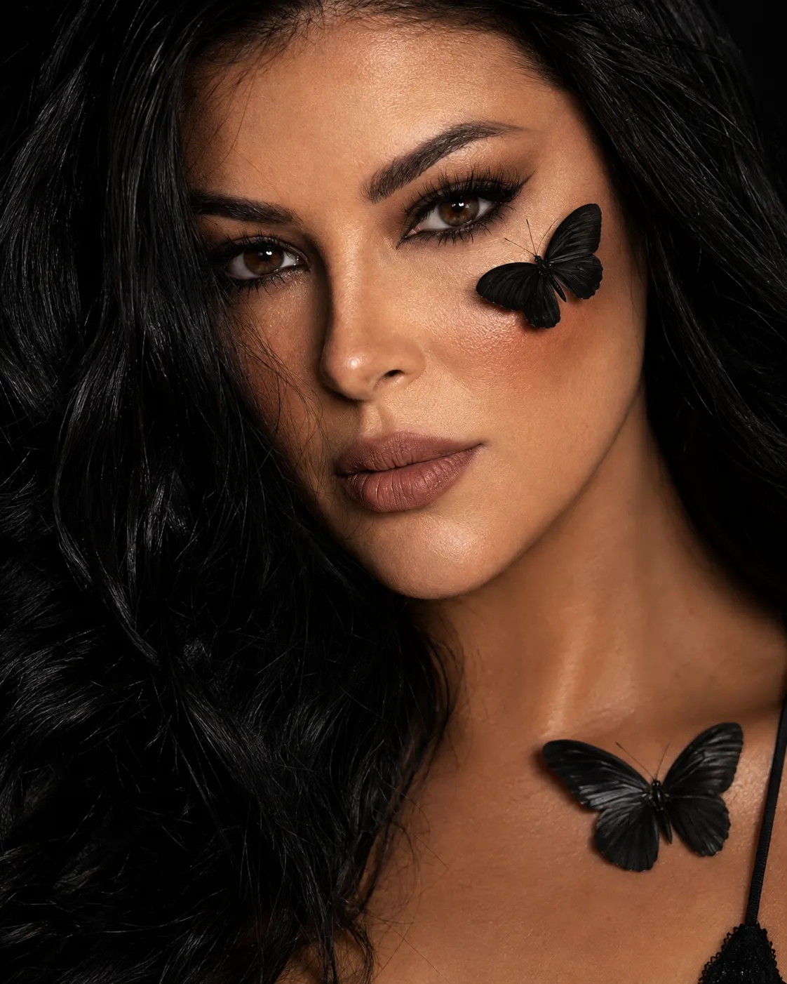 Photorealistic Butterfly Beauty Portrait