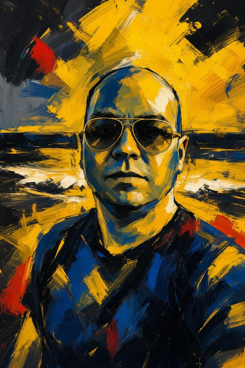 High-Contrast Expressionist Portrait Transformation output 6