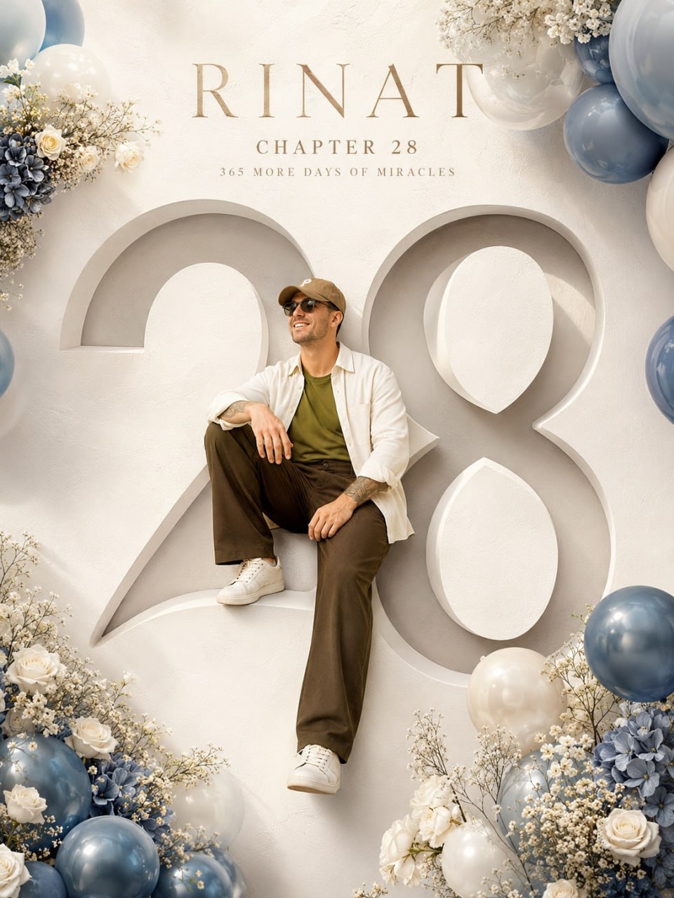 Stylish birthday poster in GPT Image output 2