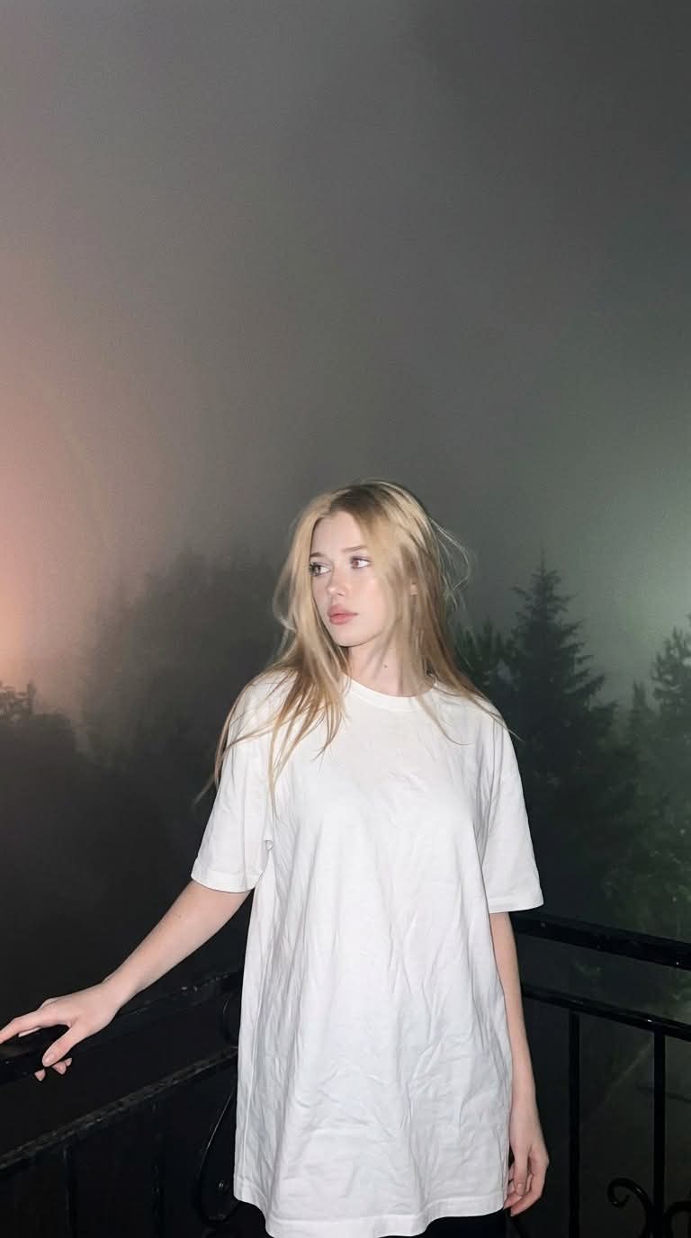 Foggy Balcony Night Portrait with iPhone Flash output 2