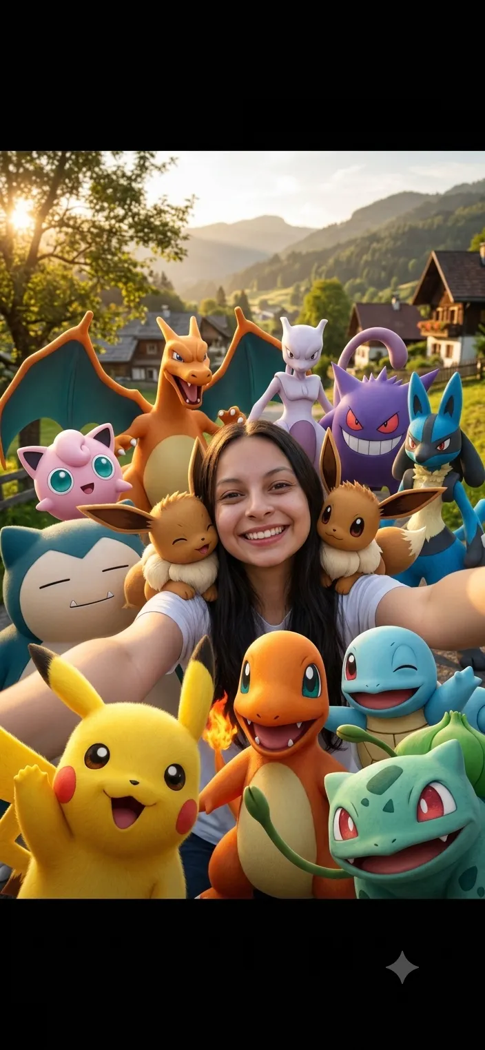 Cinematic Pokémon Group Selfie output 2