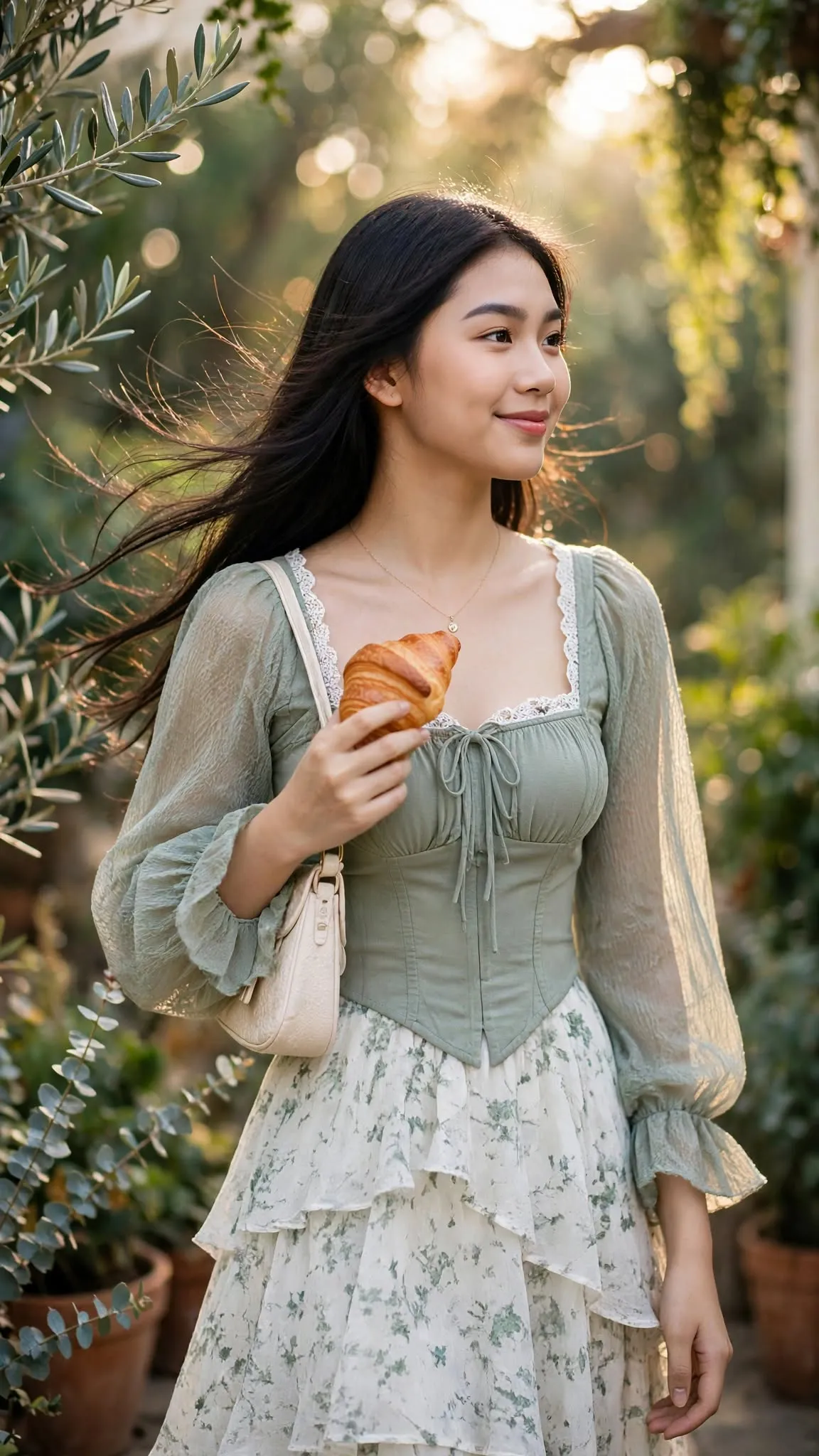 Joyful Garden Café Fashion Portrait output 5