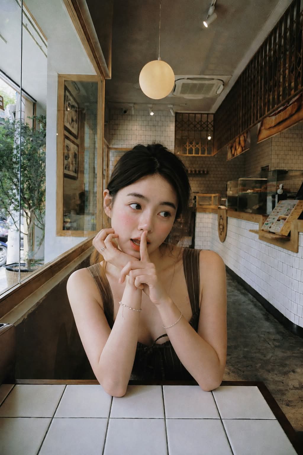 Velvet Static at Table Nine — Café Portrait output 3