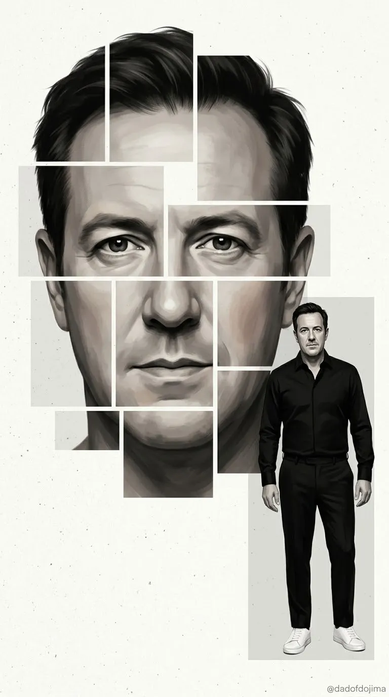 Monochrome Panel Fashion Poster output 1