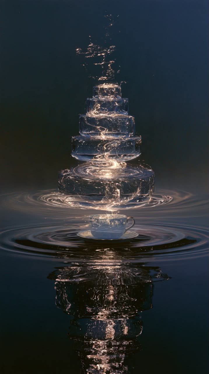 Solar-Flare Wedding Cake in a Garden output 8