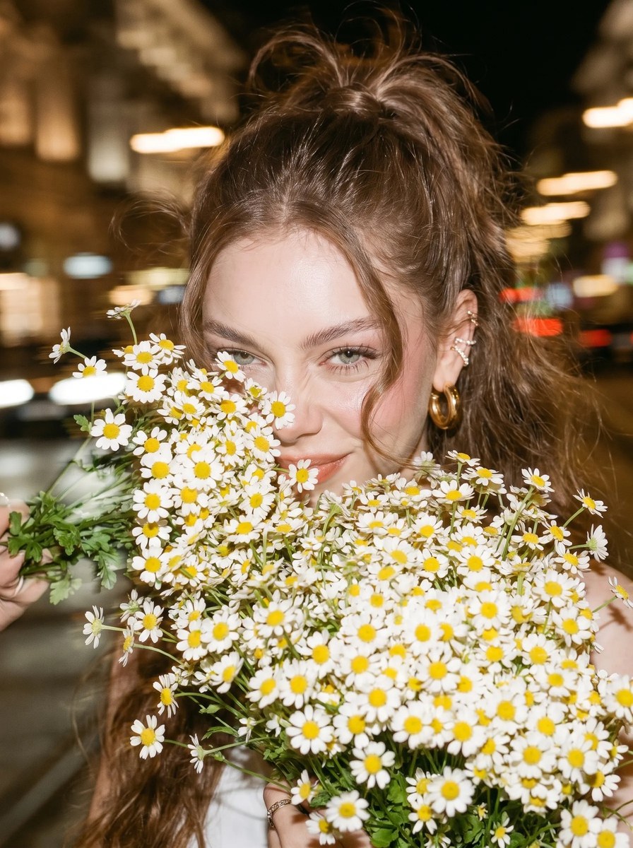 Candid Nighttime Daisy Portrait output 13