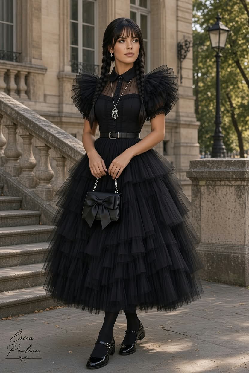 Romantic Gothic Couture Fashion Portrait output 1