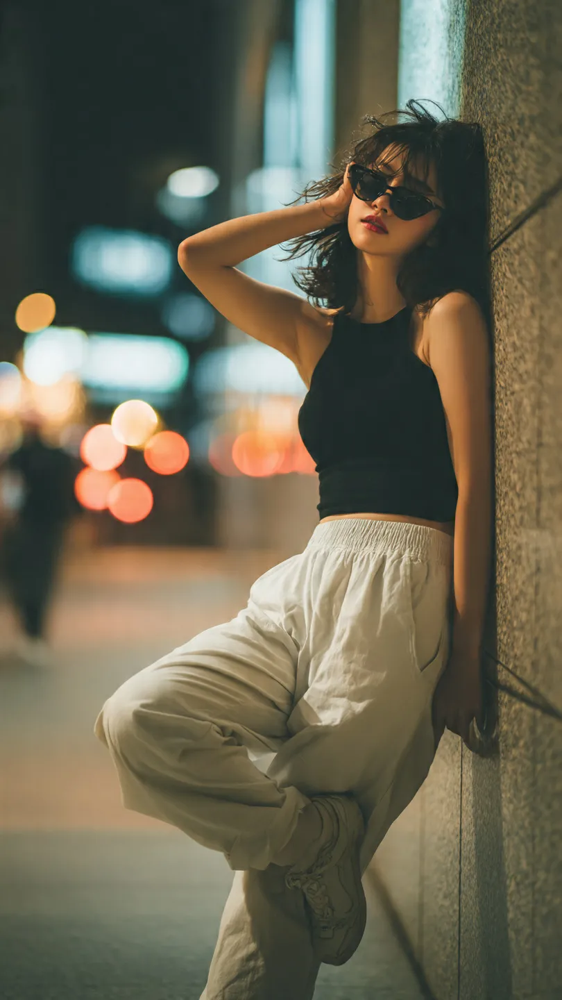 Candid Full-Body Urban Fashion Portrait output 4