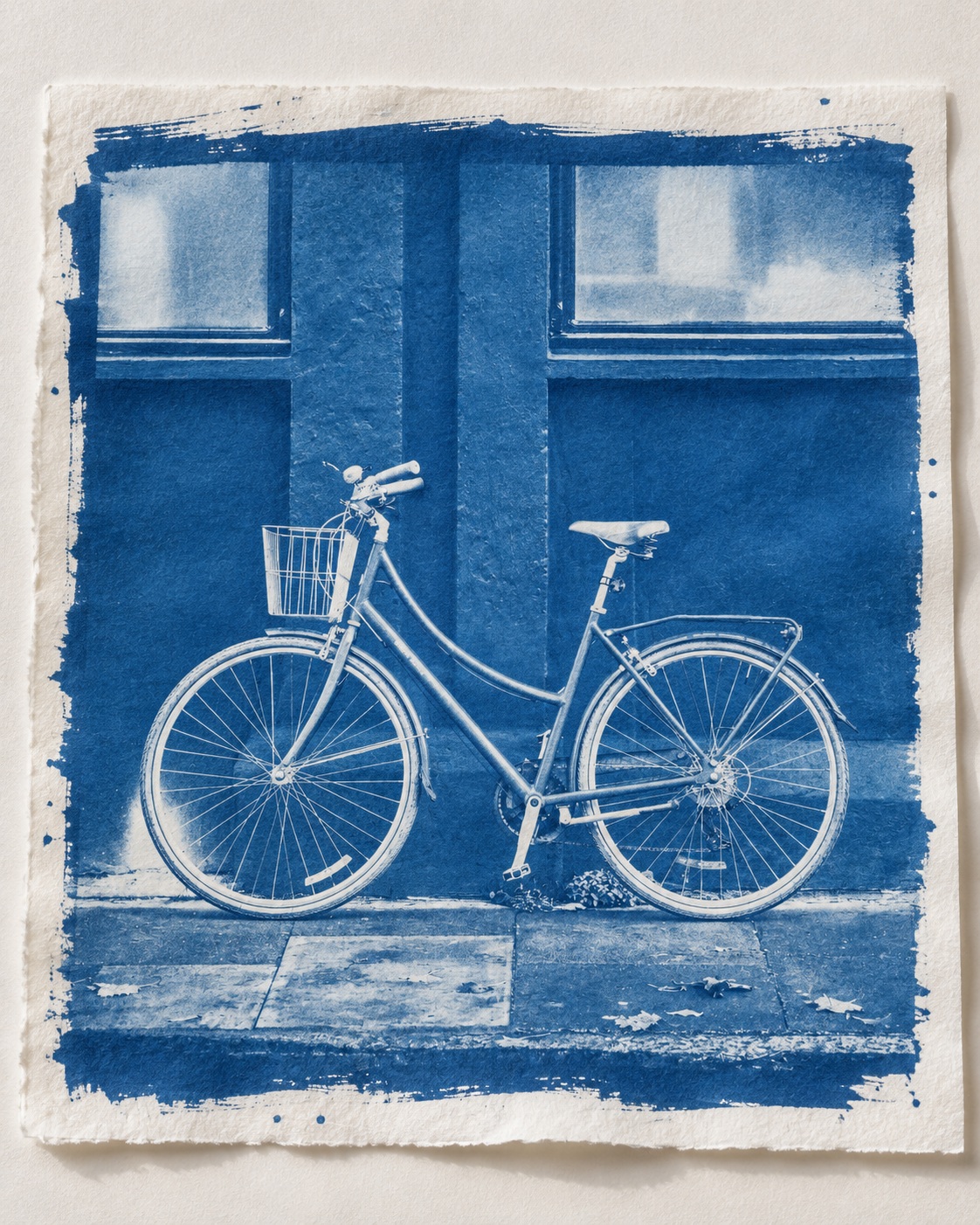 Photograph as a Hand-Coated Cyanotype Print