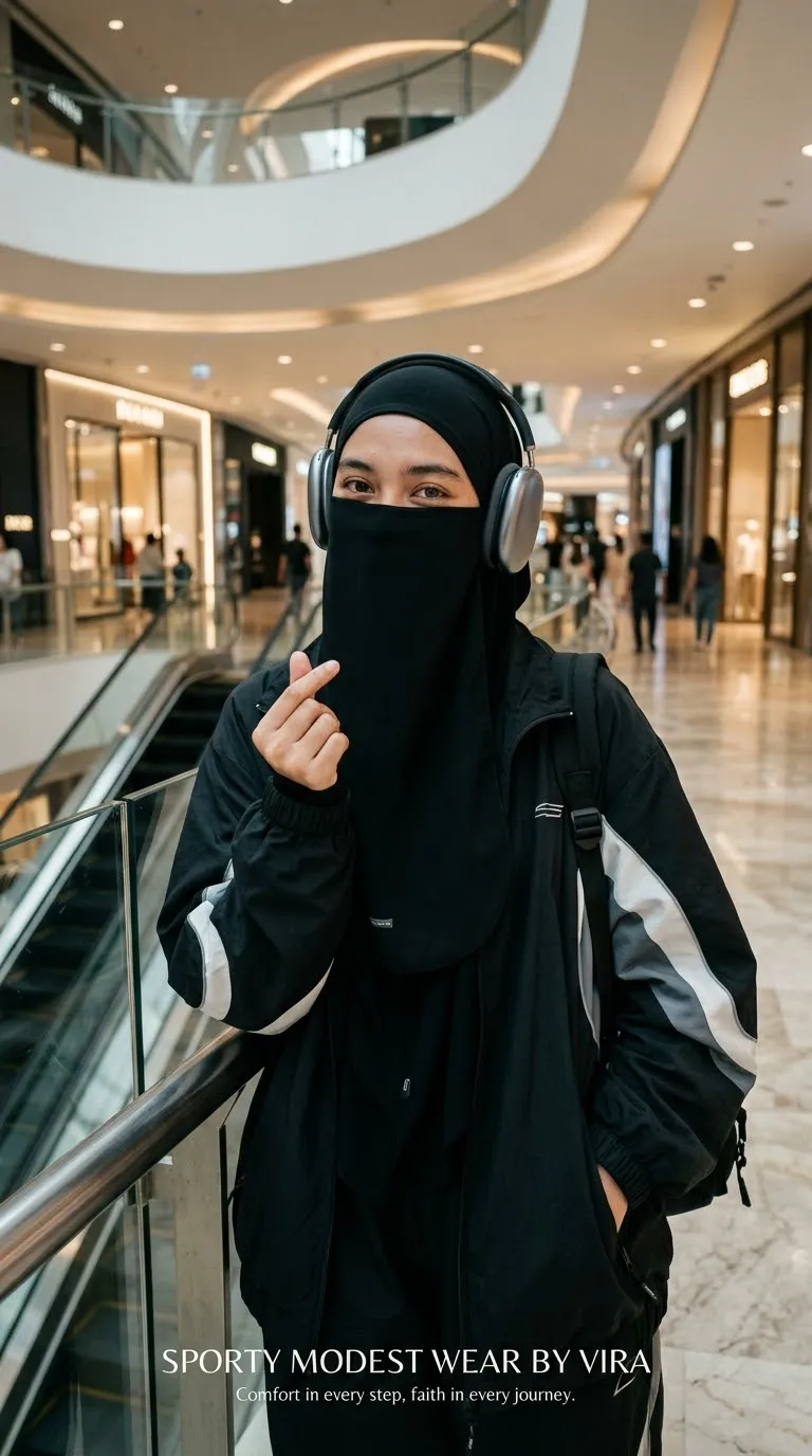 Close-Up Modest Techwear Fashion Editorial