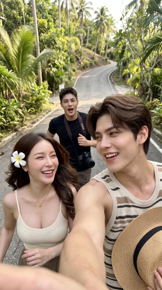 Tropical Vacation Group Selfie output 9