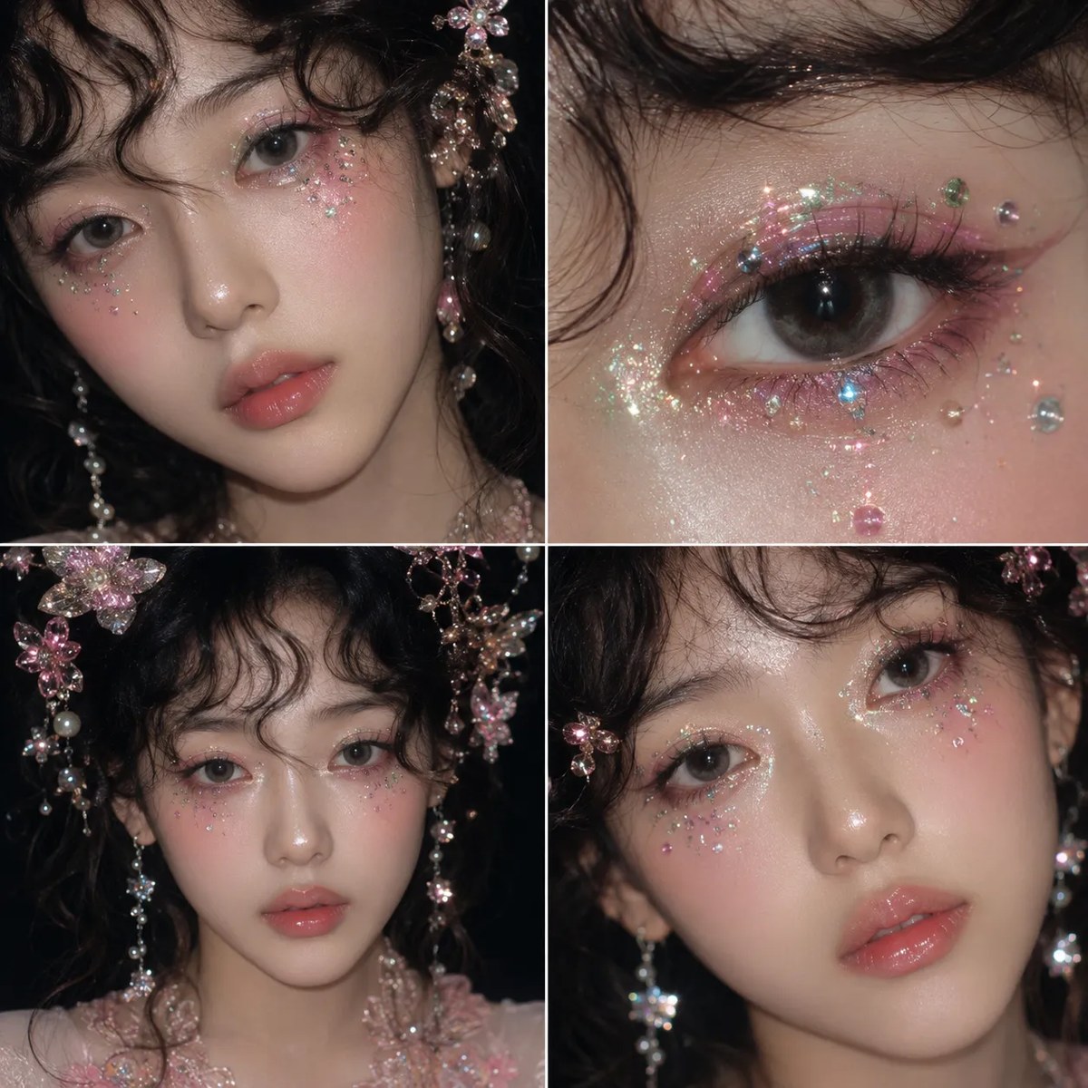 Fairycore Beauty Editorial Collage