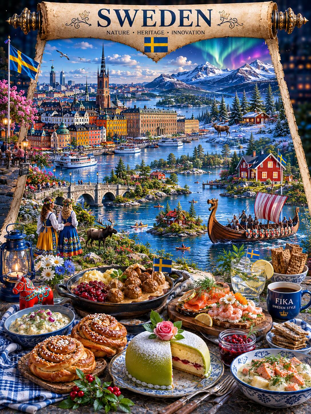 3D Miniature Country Travel Postcard output 4
