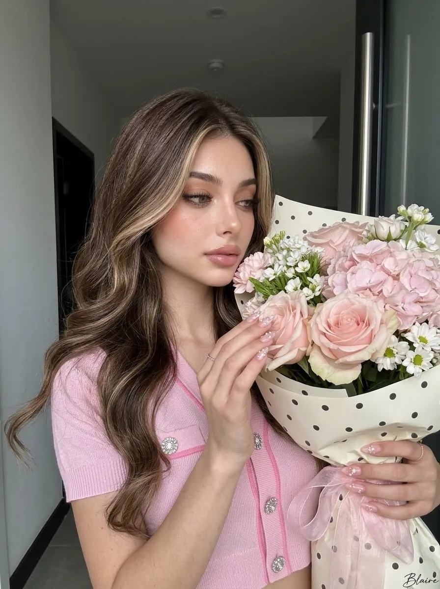 Bouquet Close-Up Selfie output 3