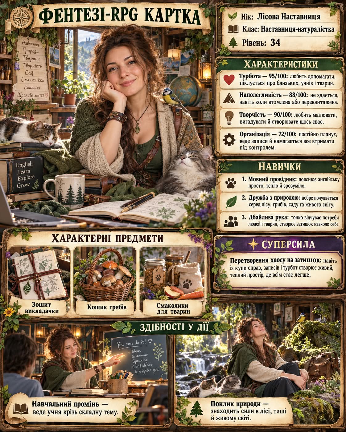 Personal Fantasy RPG Character Card