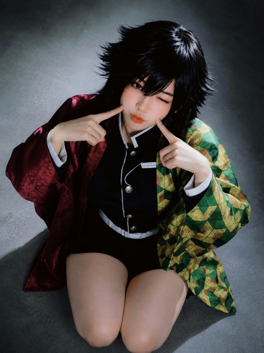 Solitary Eclipse of Tomioka — High-Angle Cosplay Portrait