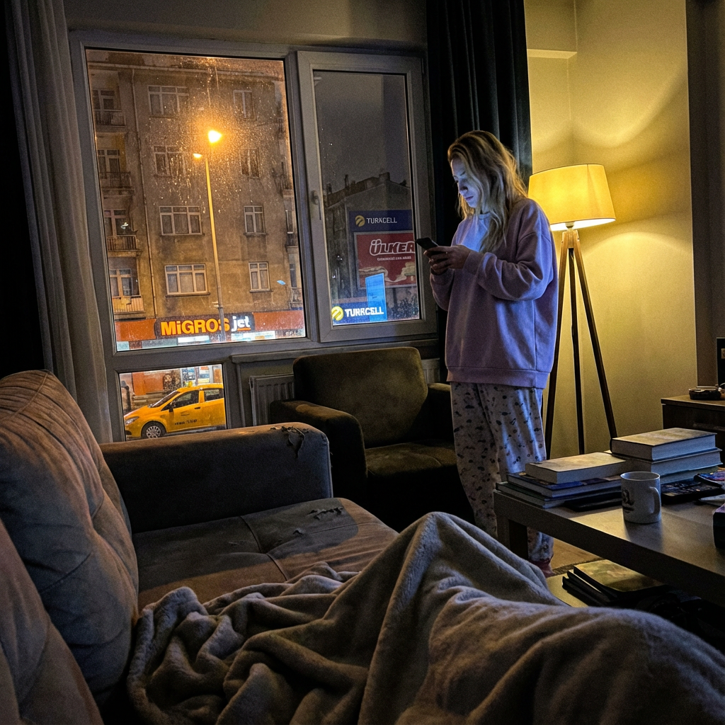 Ultra-Realistic Ankara Apartment Night Scene output 1