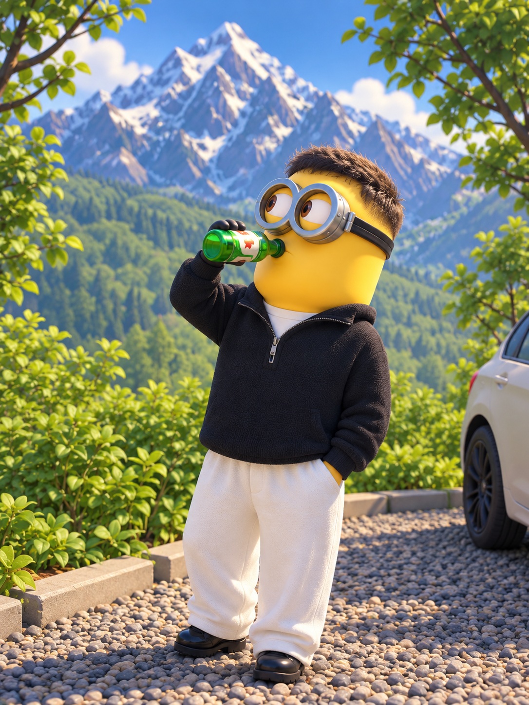 Transform a Person and Scene into a Minion
