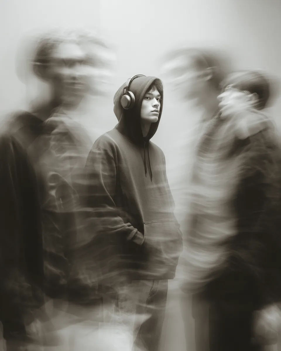 Motion-Blur Urban Editorial Portrait output 8