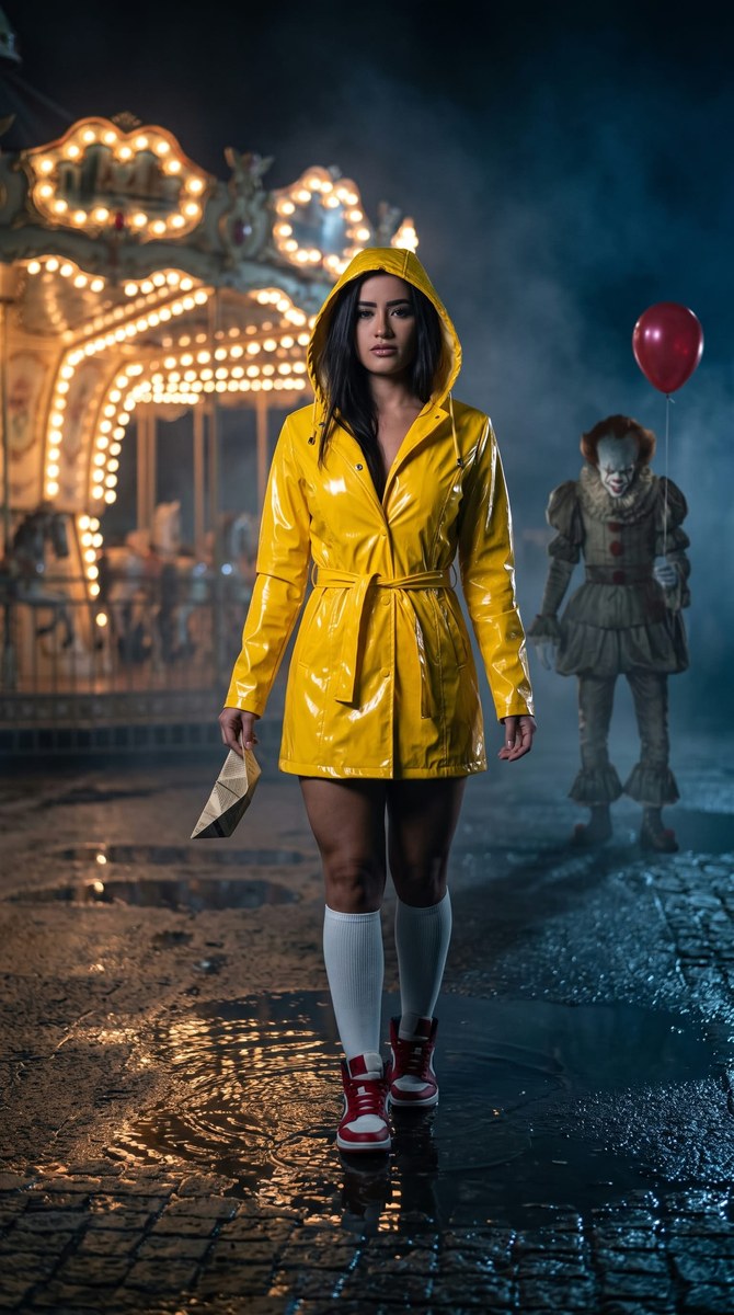 Yellow Raincoat in the Rain output 4