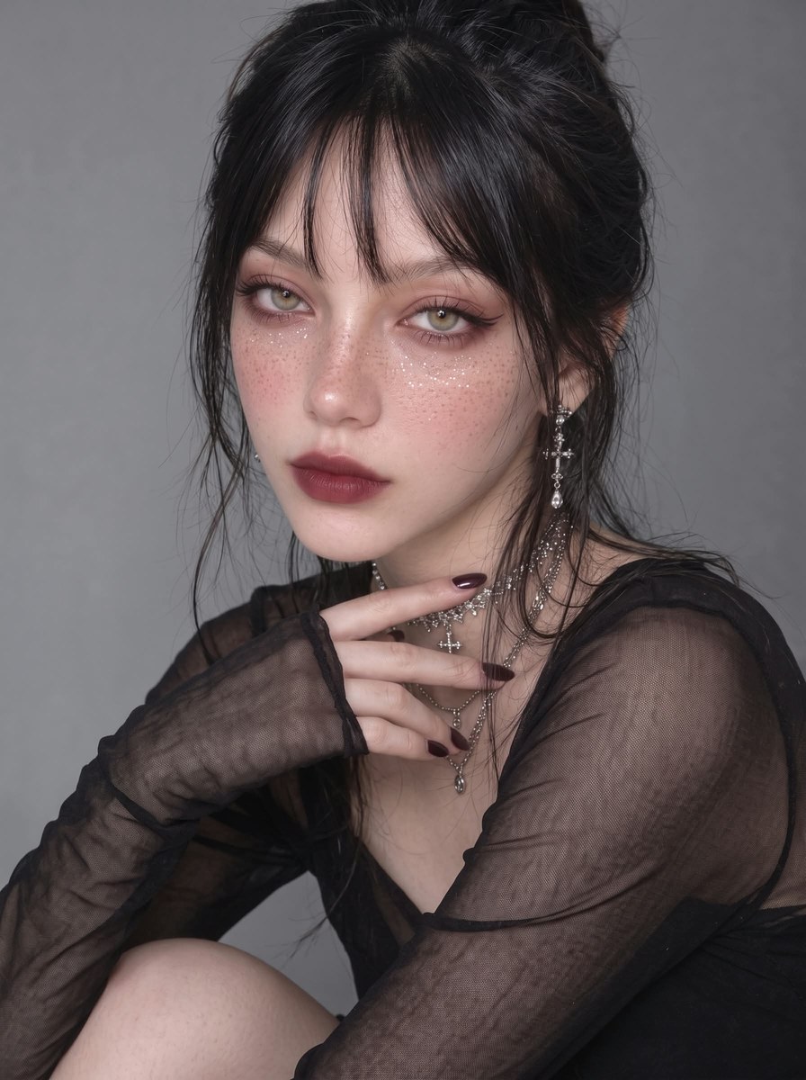 Dark Romantic Gothic Beauty Portrait output 5