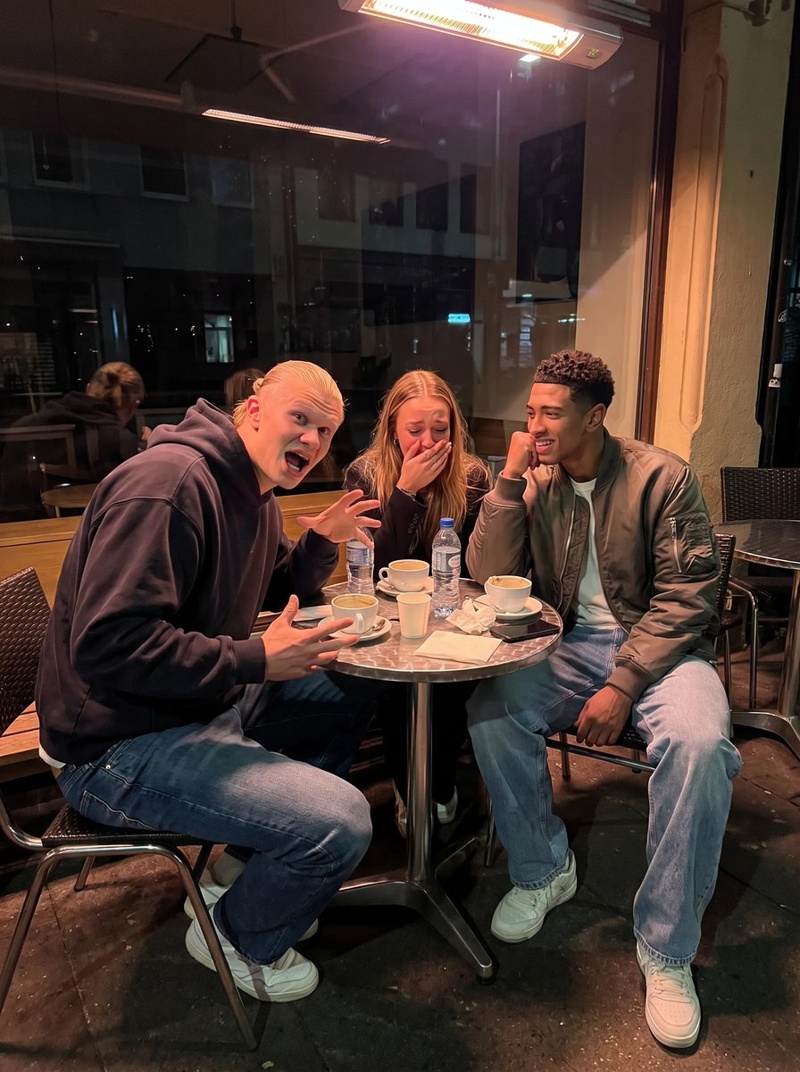 Late-Night Café Comfort with Football Stars output 3