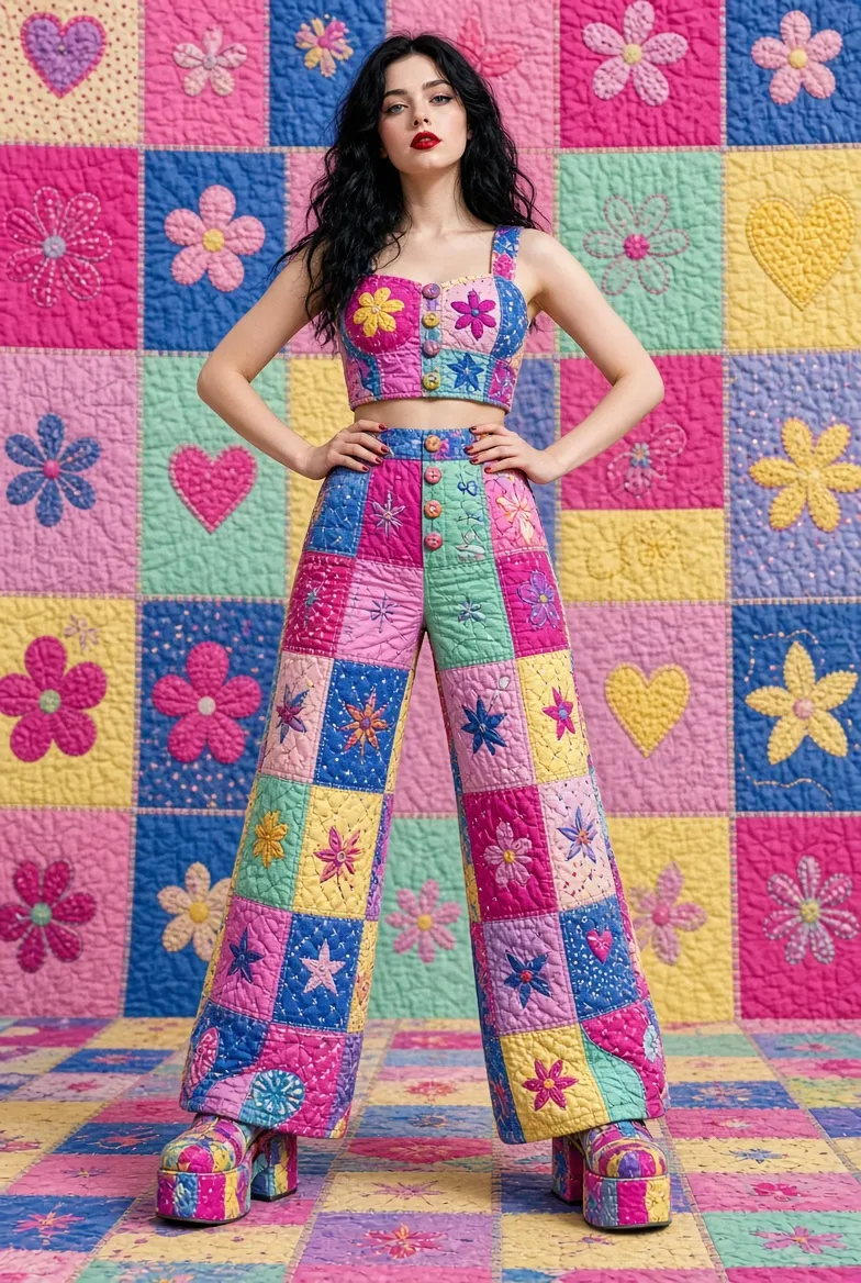Quilted Couture Fashion Look output 2