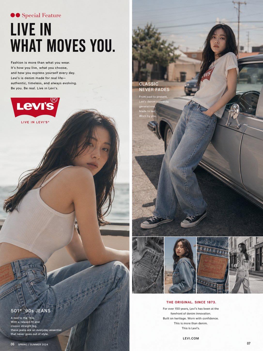 Luxury Fashion Magazine Campaign Spread