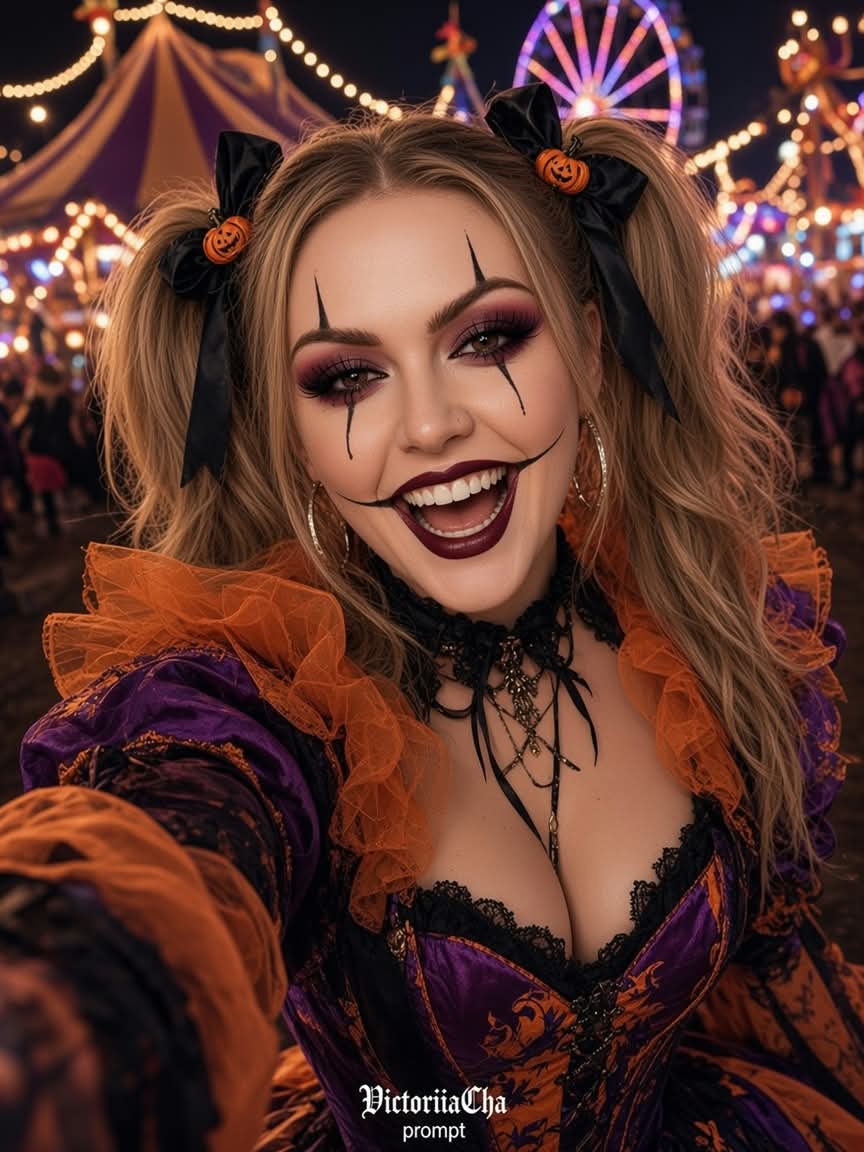 Gothic Halloween Carnival Selfie output 4