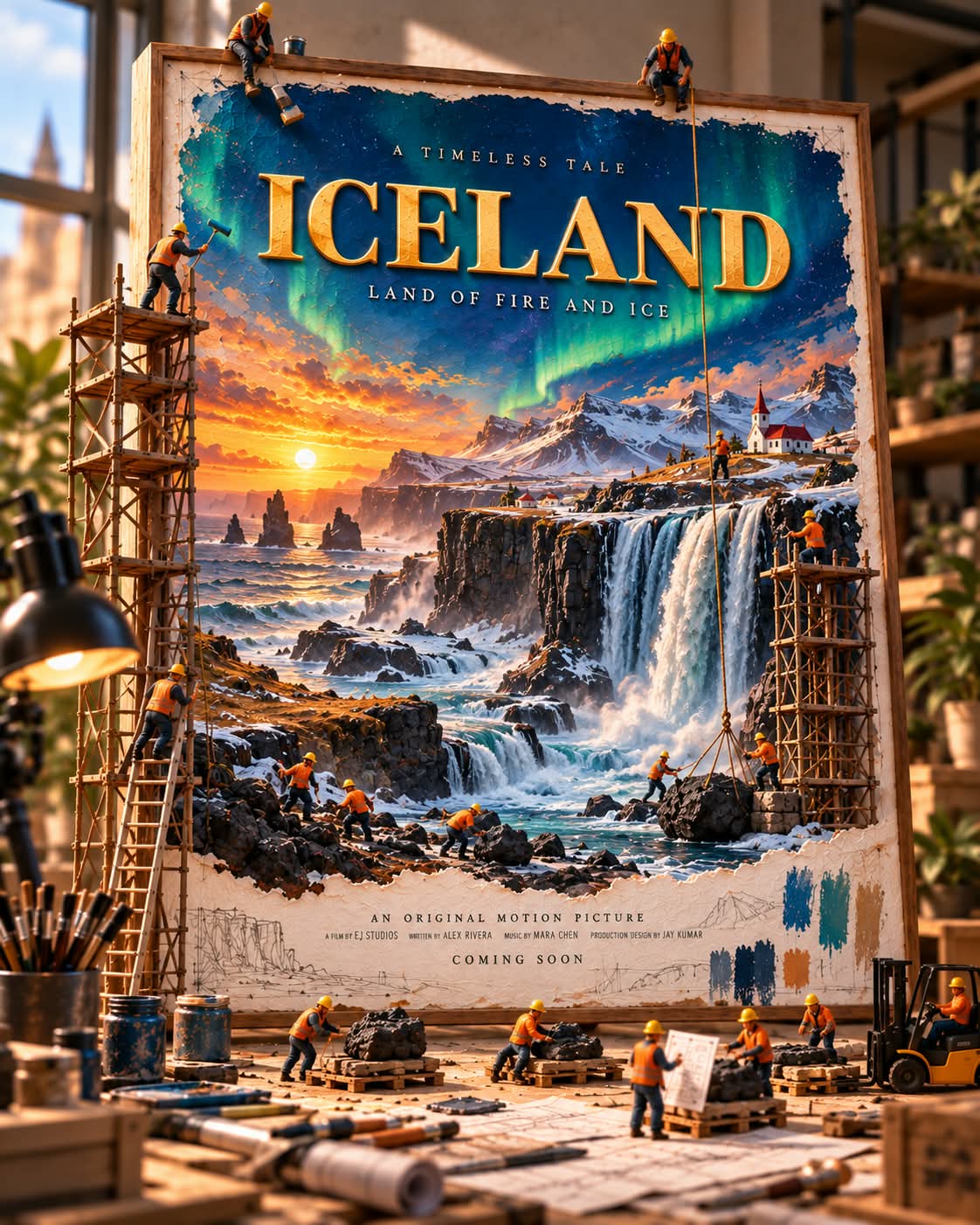 Unfinished Cinematic Destination Poster Diorama output 3