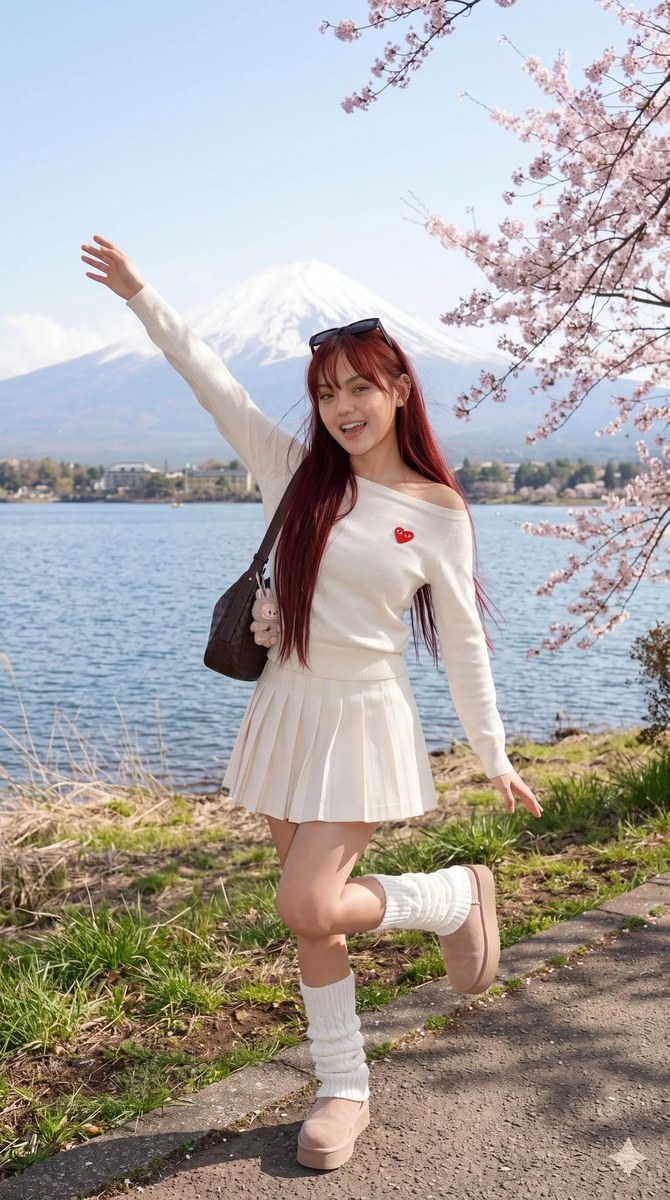 Sakura Season Portrait at Lake Kawaguchi output 6