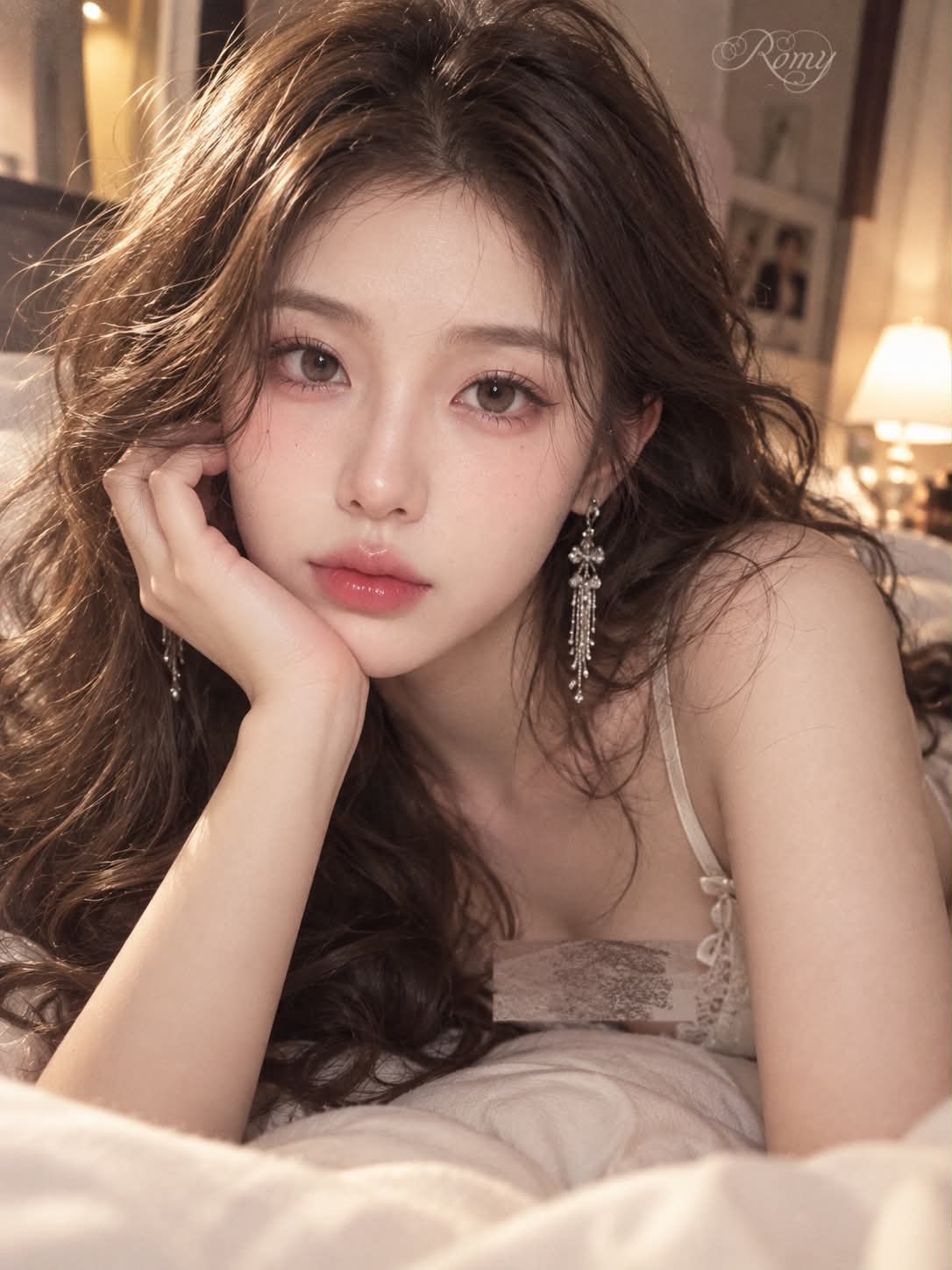 Cozy Bedroom Influencer Portrait output 1