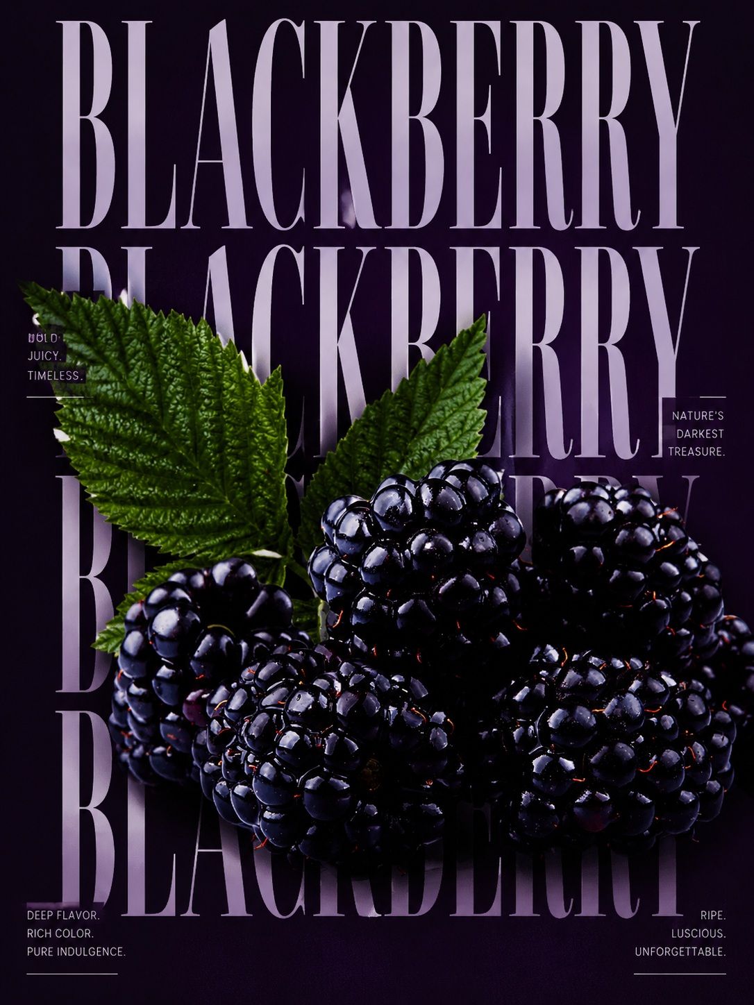 Luxury Editorial Food Typography Poster