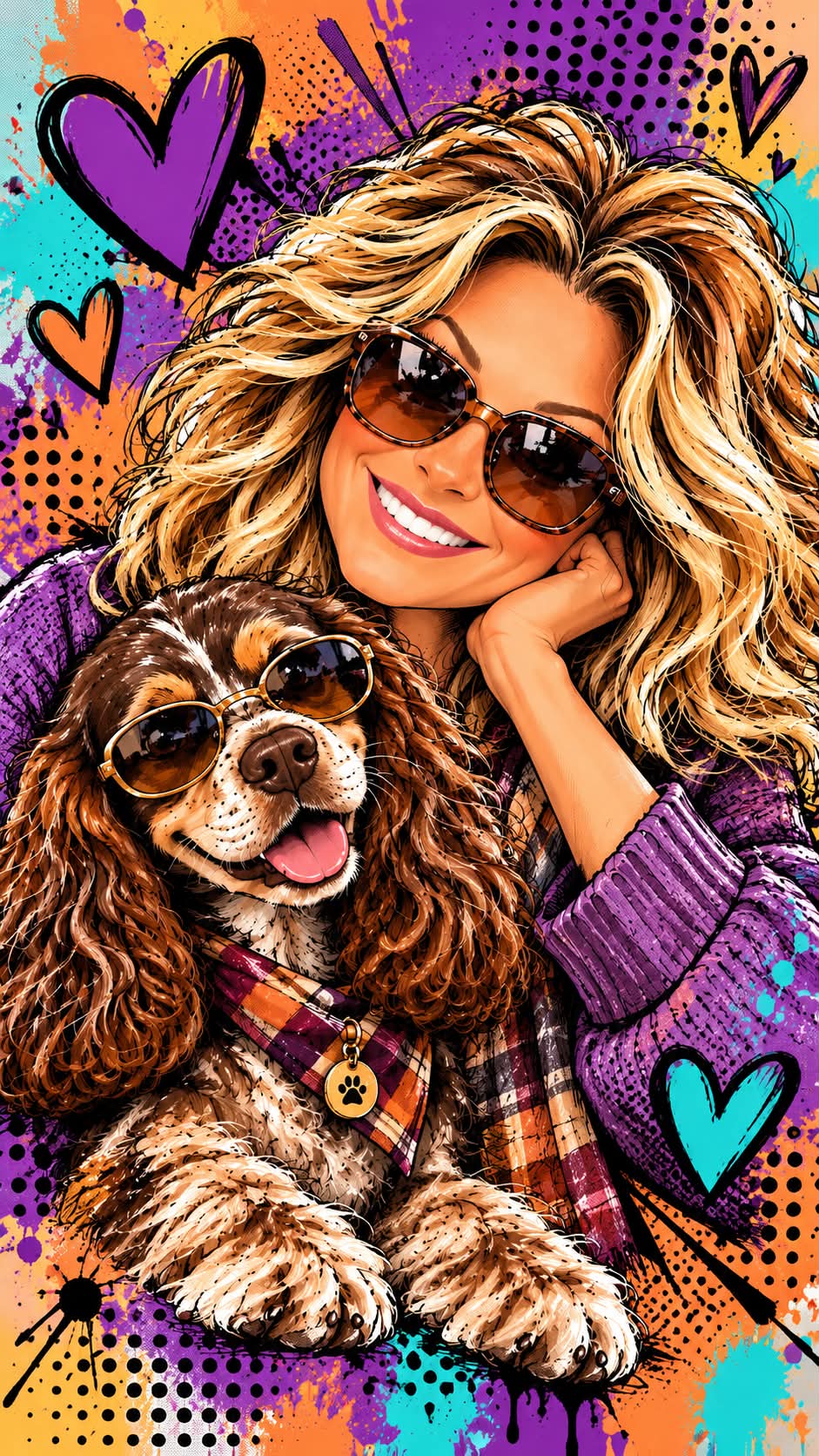 Pop Art Illustration from a Reference Image