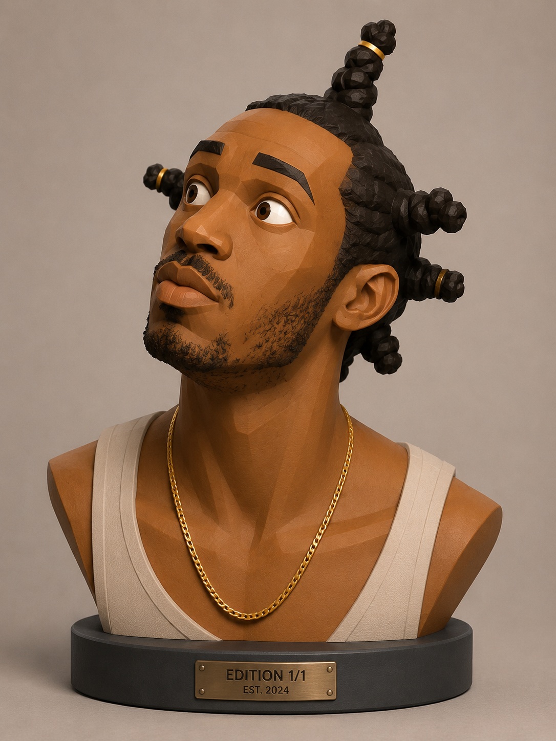 Stylized 3D Designer Figurine Portrait output 2