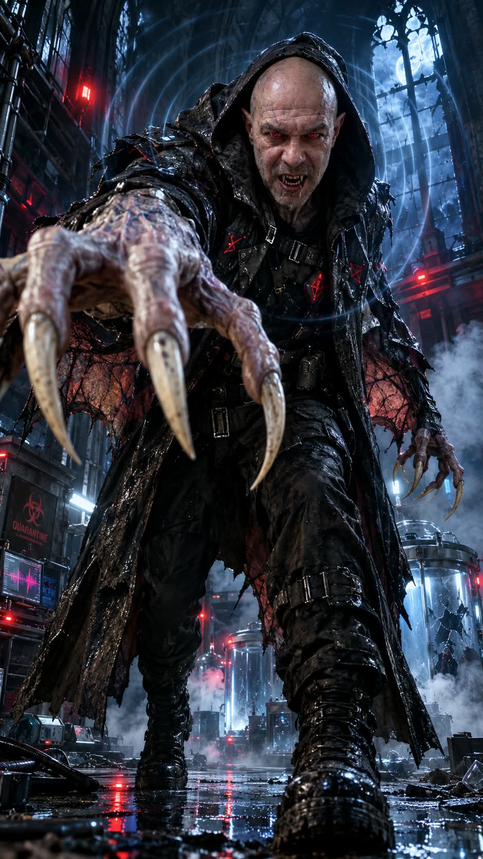 Pseudovampiric Creature in a Gothic Laboratory output 1