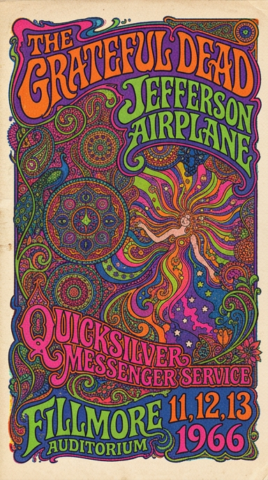 Create a Vintage 1960s Psychedelic Rock Concert Poster