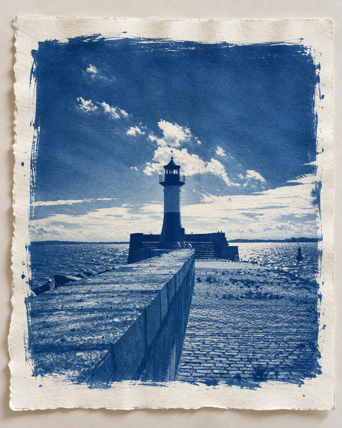 Photograph as a Hand-Coated Cyanotype Print output 2