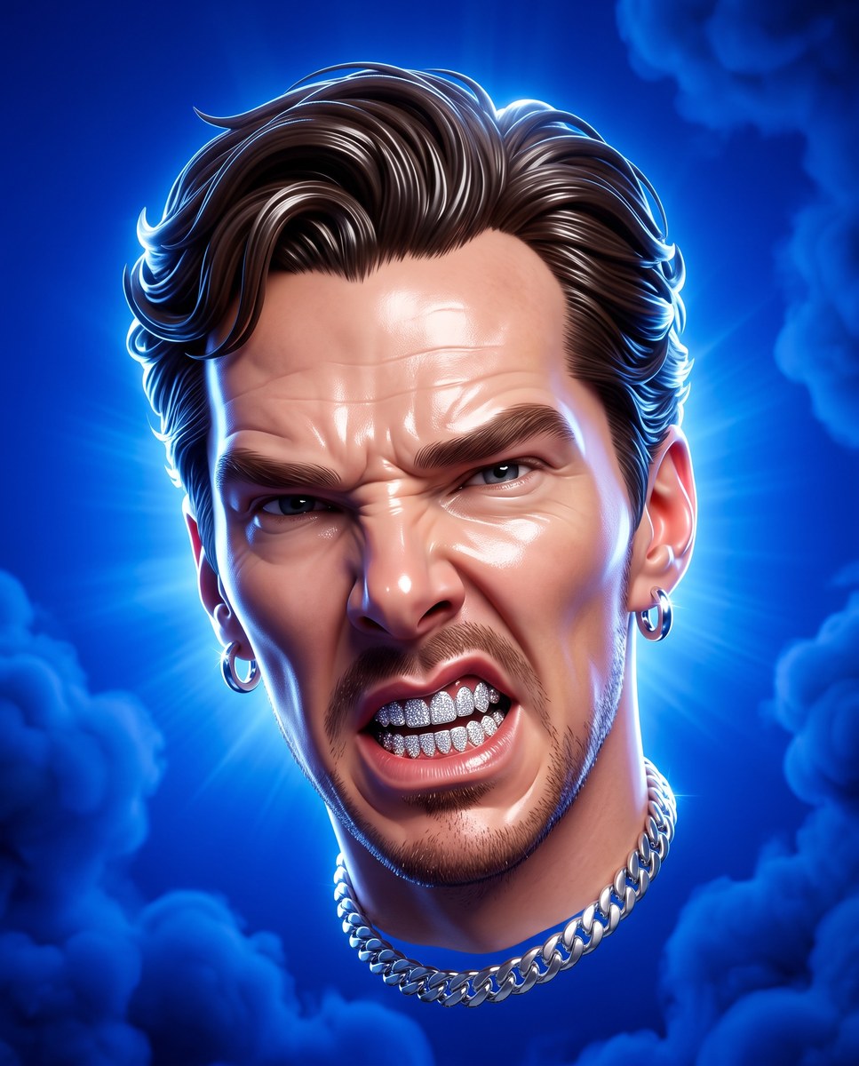 Glossy 3D Caricature Portrait output 8