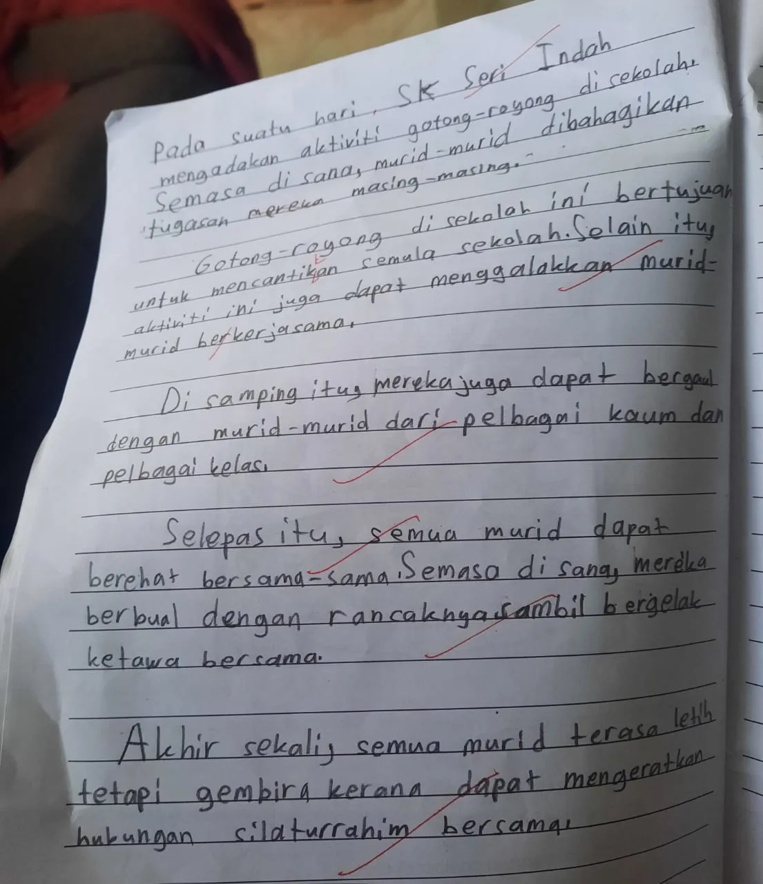 Grade a Bahasa Melayu Essay out of 20