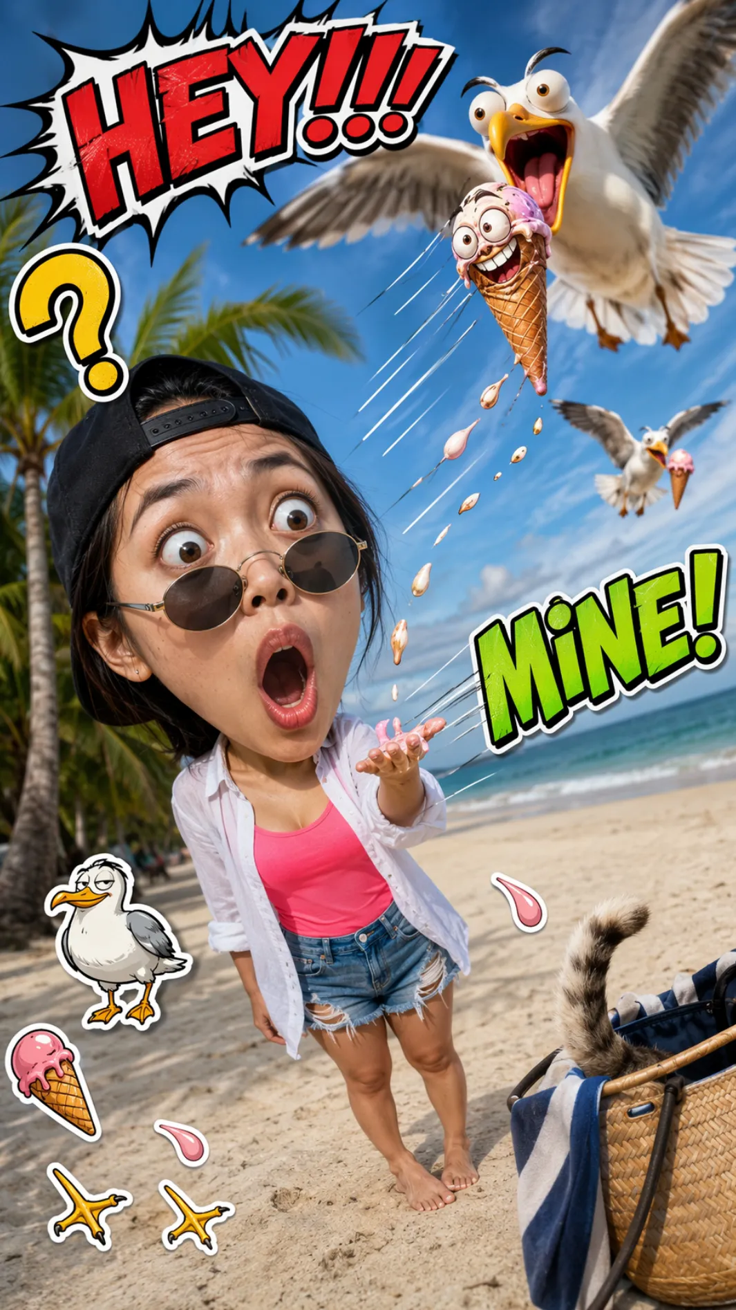 Chibi Beach Ice-Cream Theft