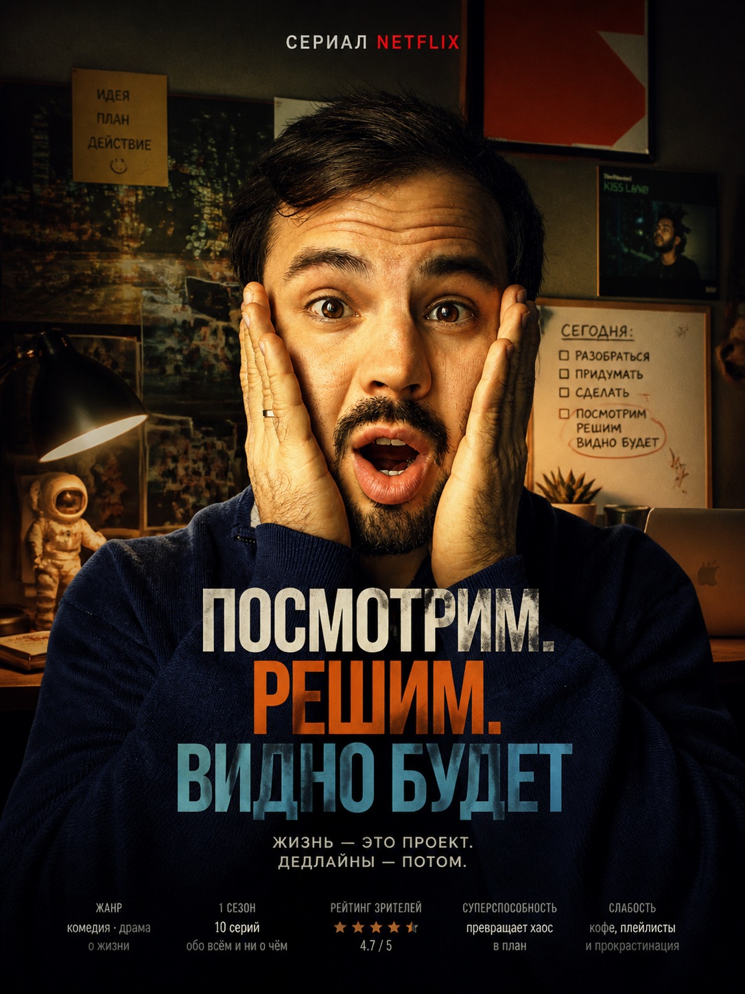 Create a Cinematic Netflix-Style Poster About Your Life