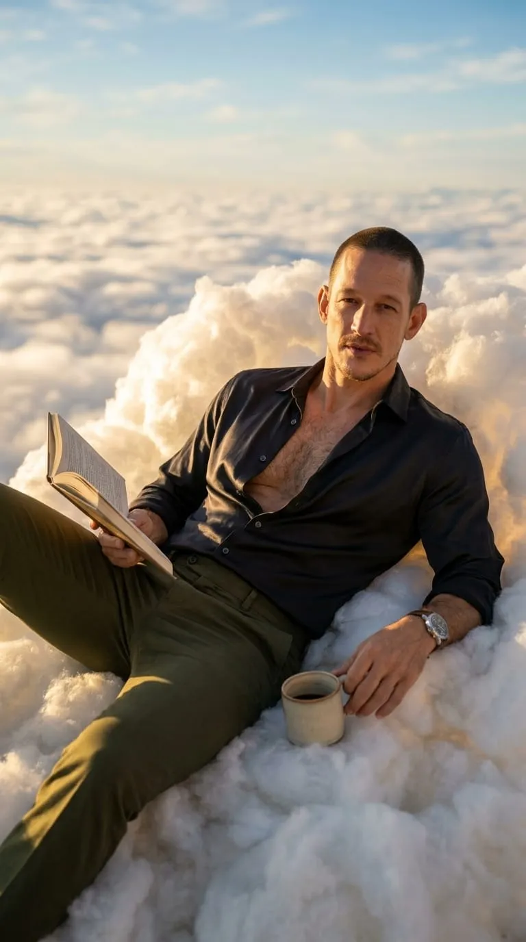 Dreamy Golden-Hour Coffee Among the Clouds output 2