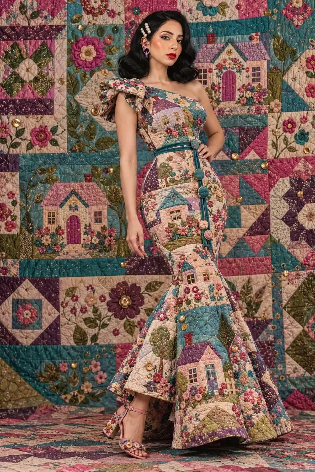 Quilted Couture Fashion Look output 20
