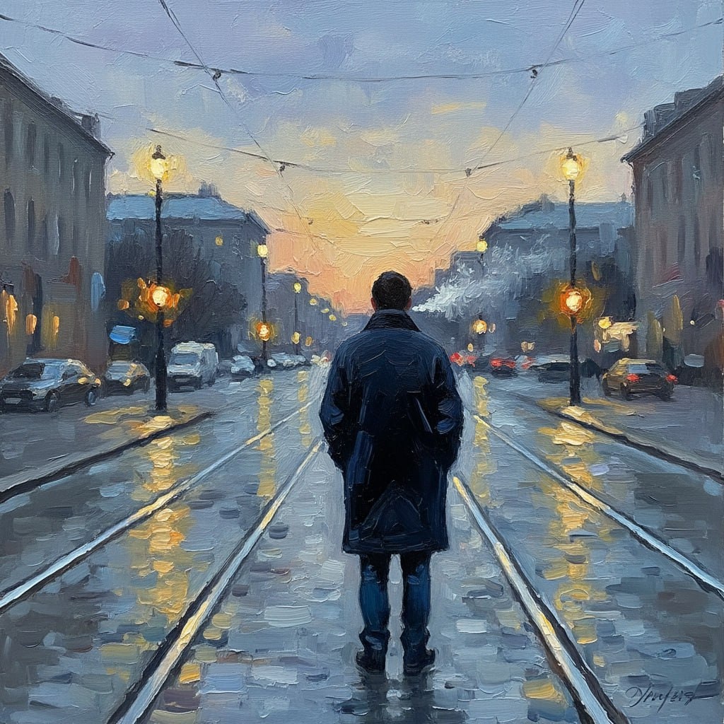 Impressionistic Urban Solitude