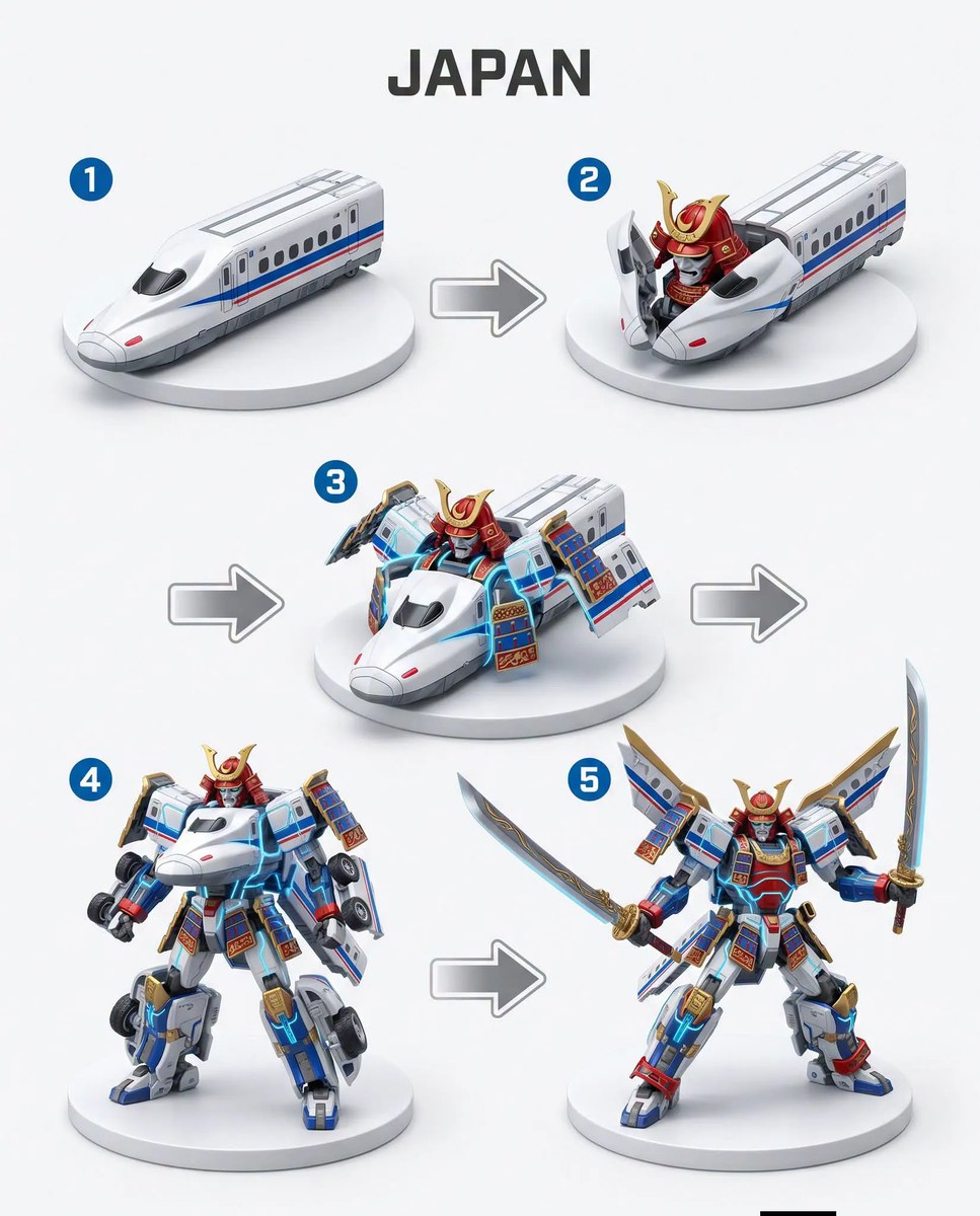 Thailand Tuk-Tuk to Garuda Robot Transformation Sheet output 10