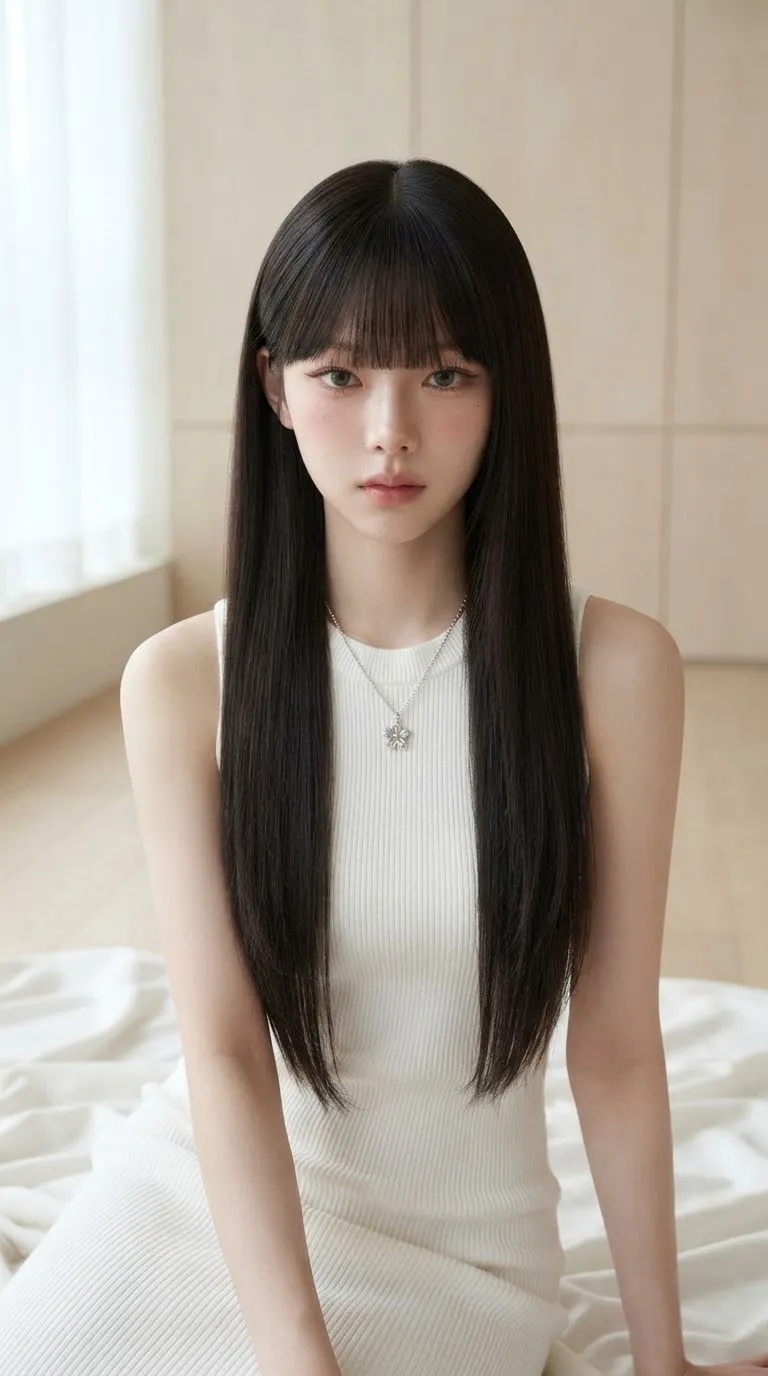 Dreamy Korean-Inspired Fashion Portrait