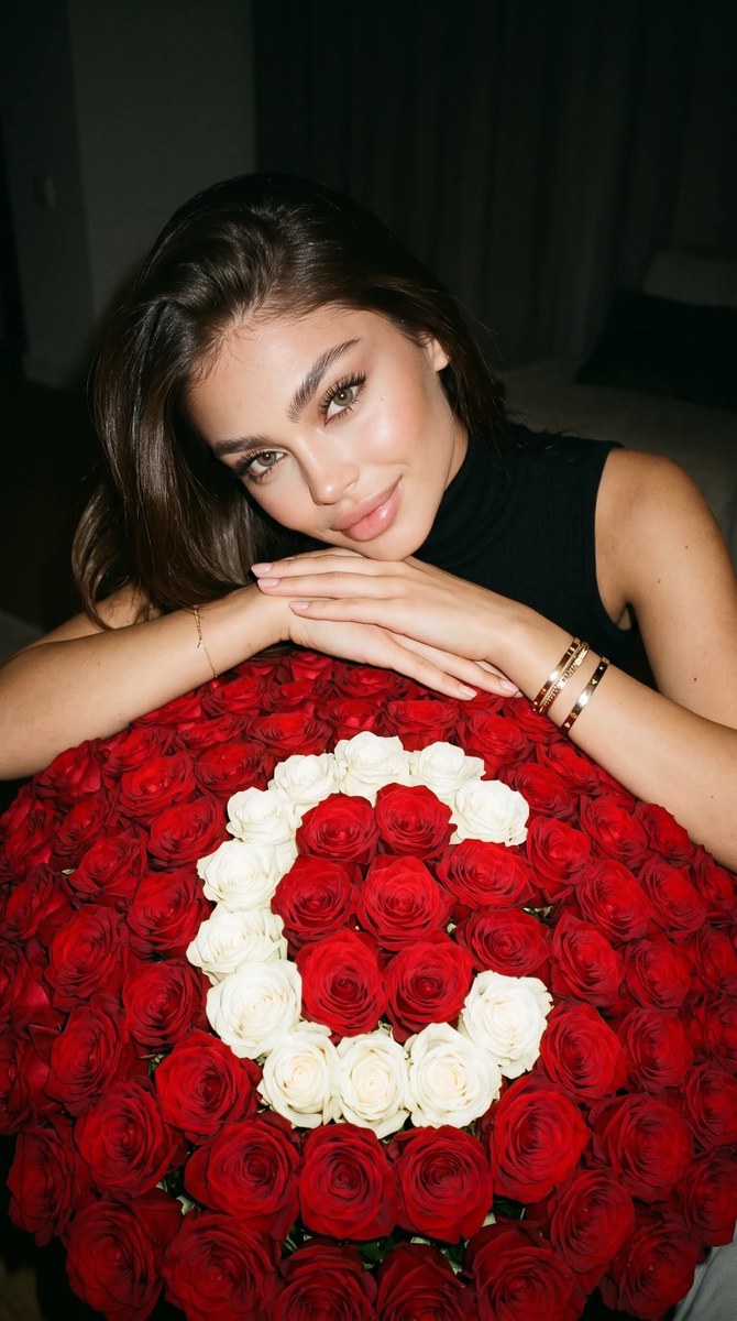 Flash Portrait with a Rose Bouquet and Initial output 2