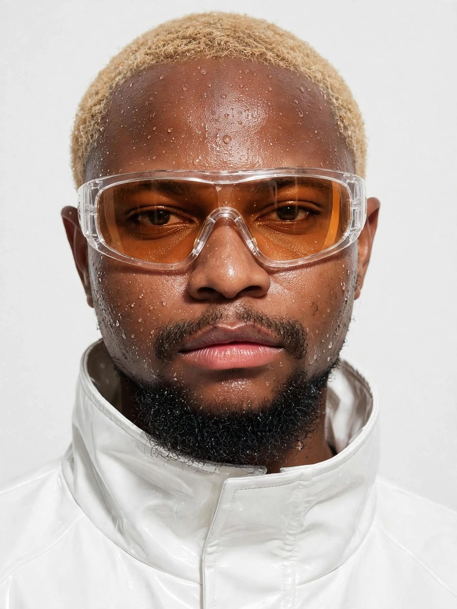 Y2K Futuristic Fashion Editorial Portrait